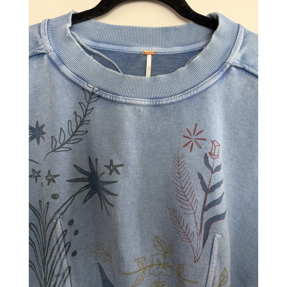 Free People Gaia Sweatshirt Folk Combo Women's Size Small - Picture 3 of 12